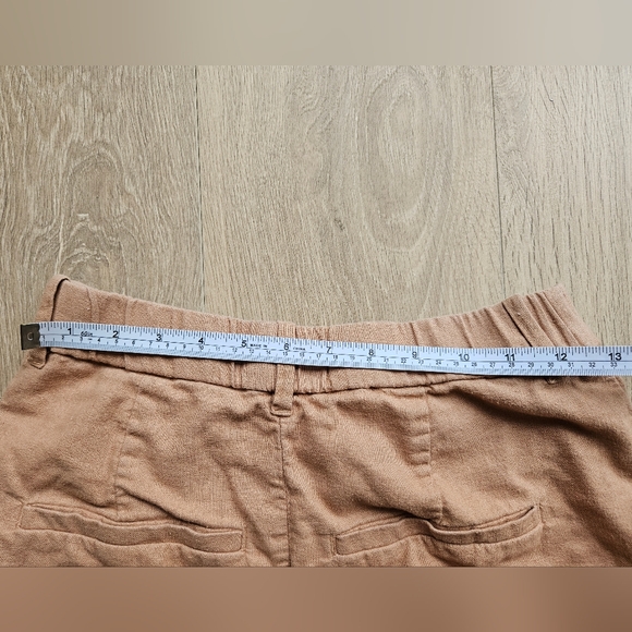 Abercrombie Linen Cotton Blend Shorts High-Waisted - Picture 5 of 6